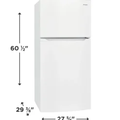 FRIGIDAIRE 27 in 13,9 cu ft refrigerator White Top Freezer - FFHT1425VW