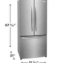 FRIGIDAIRE 32 In 17,6 Cu Ft refrigerator Stainless Bottom Freezer, French door - FRFG1723AV