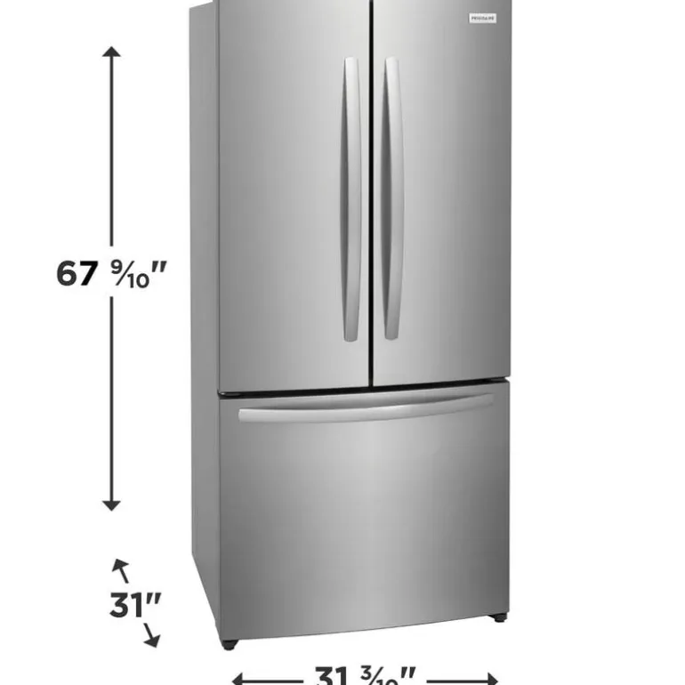 FRIGIDAIRE 32 In 17,6 Cu Ft refrigerator Stainless Bottom Freezer, French door - FRFG1723AV