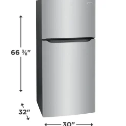 FRIGIDAIRE 30 in 20 cu ft refrigerator Stainless Top Freezer - FFTR2045VS