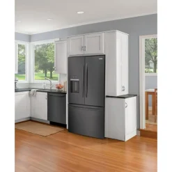 FRIGIDAIRE 36 In 27,8 Cu Ft Refrigerator Black Stainless Bottom Freezer, French door - FRFS2823AD