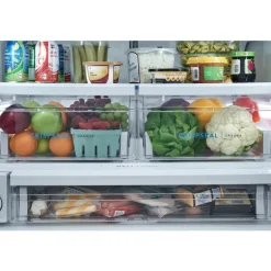 FRIGIDAIRE 36 In 27,8 Cu Ft Refrigerator Black Stainless Bottom Freezer, French door - FRFS2823AD