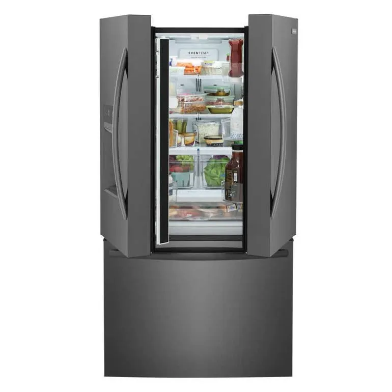 FRIGIDAIRE 36 In 27,8 Cu Ft Refrigerator Black Stainless Bottom Freezer, French door - FRFS2823AD