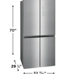 FRIGIDAIRE 33 in 17,4 cu ft refrigerator Stainless Bottom Freezer, French door - FRQG1721AV