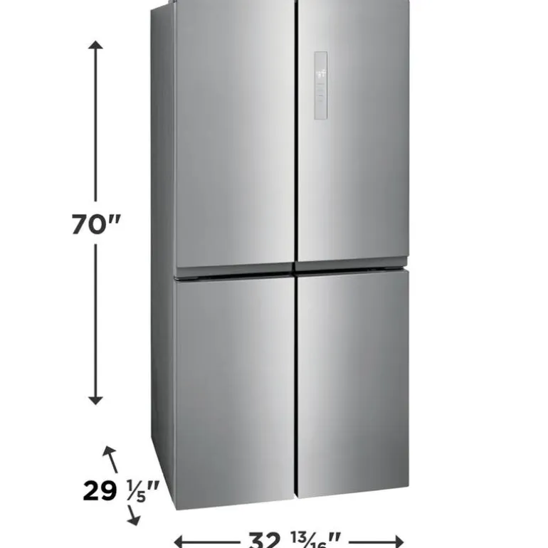 FRIGIDAIRE 33 in 17,4 cu ft refrigerator Stainless Bottom Freezer, French door - FRQG1721AV