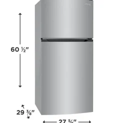 FRIGIDAIRE 27 in 13,6 cu ft refrigerator Stainless Top Freezer - FFHT1425VV