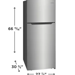 FRIGIDAIRE 28 in 17,6 Cu Ft refrigerator Stainless Top Freezer - FFHT1822UV