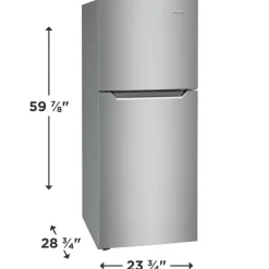 FRIGIDAIRE 24 in 11,6 ft cu refrigerator Stainless Top Freezer - FFET1222UV