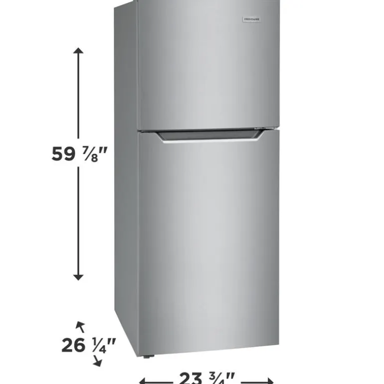 FRIGIDAIRE 24 in 10,1 ft cu refrigerator Stainless Top Freezer - FFET1022UV