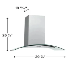 FRIGIDAIRE 30 in range hood Wall Mount Stainless 35.5