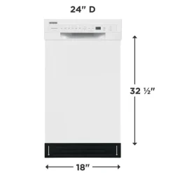 FRIGIDAIRE dishwasher Built-In White 18