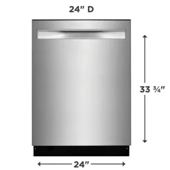 FRIGIDAIRE Dishwasher Built-In Stainless 24" 49dB - FDSP4501AS