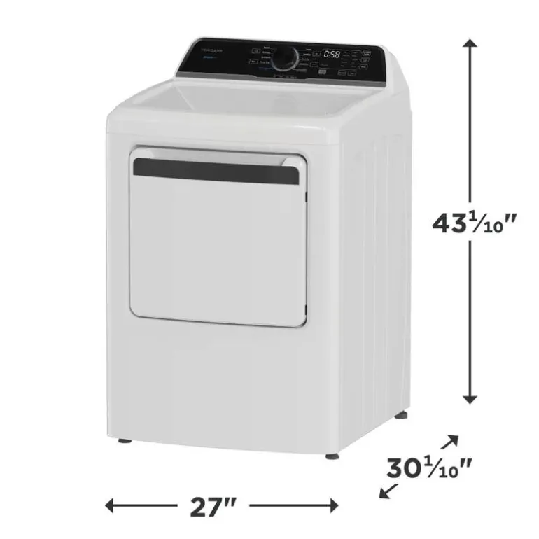 FRIGIDAIRE Dryer Front-Load White 27" - FLVE752CBW