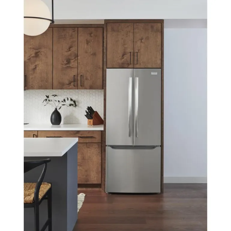 FRIGIDAIRE GALLERY 28,8 Cu ft 30 In Refrigerator Stainless Bottom Freezer, French door - GRFN2023AF