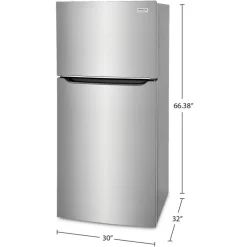 FRIGIDAIRE GALLERY 20 Cu ft 30 In Refrigerator Stainless Top Freezer - GRTE2055AF