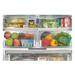 FRIGIDAIRE GALLERY 36 In 22,6 Cu Ft Refrigerator Black Stainless Bottom Freezer, French door - GRFC2353AD