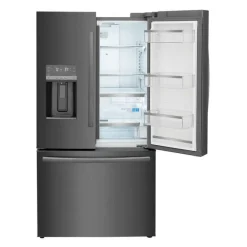 FRIGIDAIRE GALLERY 36 In 22,6 Cu Ft Refrigerator Black Stainless Bottom Freezer, French door - GRFC2353AD