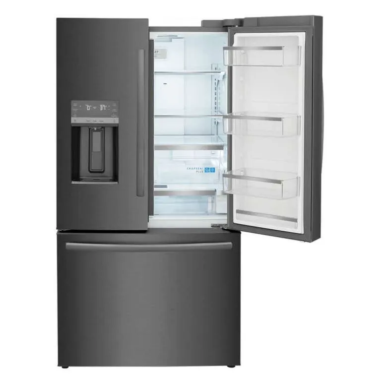 FRIGIDAIRE GALLERY 36 In 22,6 Cu Ft Refrigerator Black Stainless Bottom Freezer, French door - GRFC2353AD