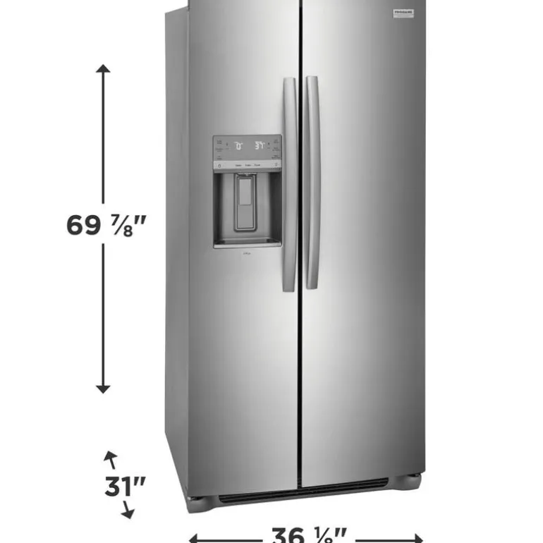 FRIGIDAIRE GALLERY 36 in 22,3 Cu Ft refrigerator Stainless Side by side - GRSC2352AF