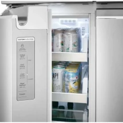 FRIGIDAIRE GALLERY 36 In 22,1 Cu Ft Refrigerator Stainless Bottom Freezer, French door - GRQC2255BF