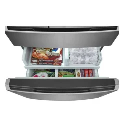FRIGIDAIRE GALLERY 36 In 22,1 Cu Ft Refrigerator Stainless Bottom Freezer, French door - GRMG2272CF