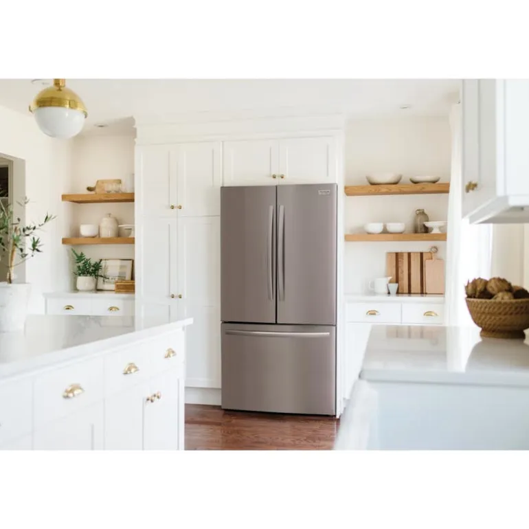 FRIGIDAIRE GALLERY 36 In 23,3 Cu Ft Refrigerator Stainless Bottom Freezer, French door - GRFG2353AF