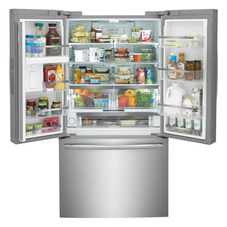 FRIGIDAIRE GALLERY 36 In 28,8 Cu Ft Refrigerator Stainless Bottom Freezer, French door - GRFN2853AF
