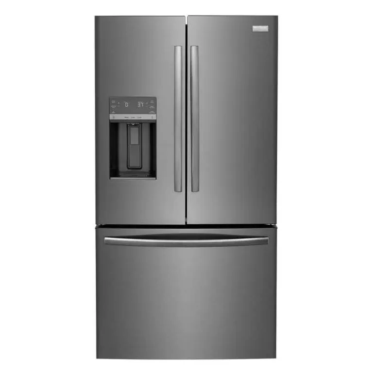 FRIGIDAIRE GALLERY 36 In 27,8 Cu Ft Refrigerator Black Stainless Bottom Freezer, French door - GRFS2853AD