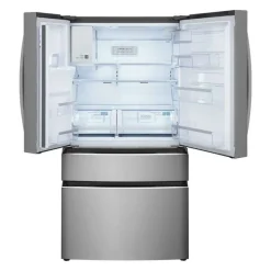 FRIGIDAIRE GALLERY 36 In 26,3 Cu Ft Refrigerator Stainless Bottom Freezer, French door - GRMS2773AF