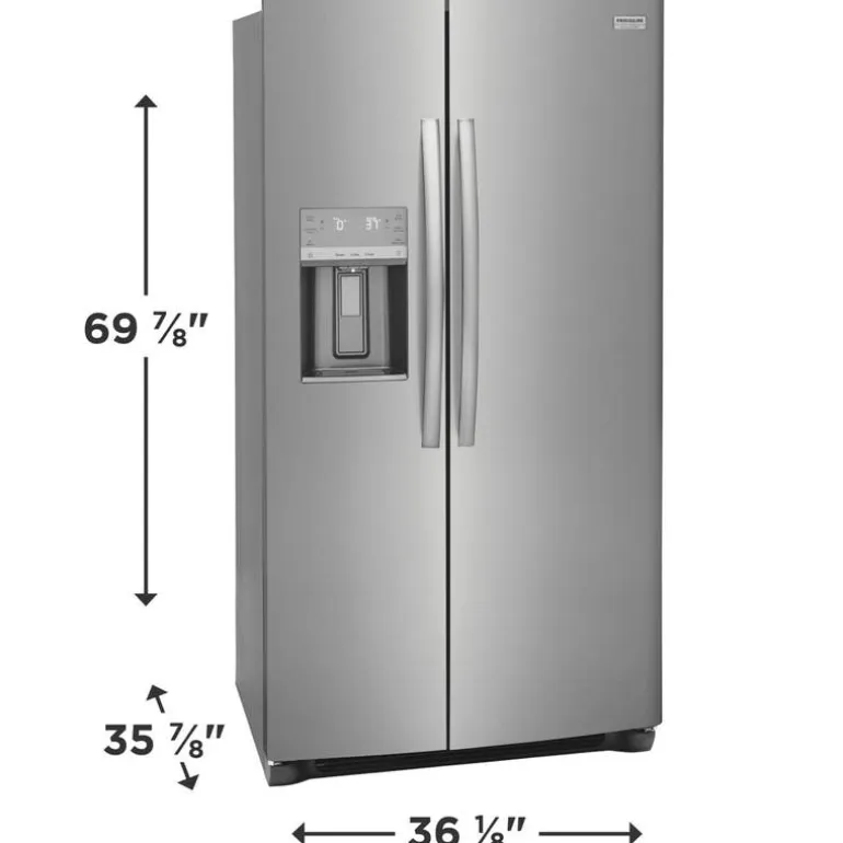 FRIGIDAIRE GALLERY 36 in 25,6 Cu Ft refrigerator Stainless Side by side - GRSS2652AF