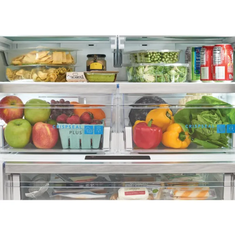 FRIGIDAIRE GALLERY 36 In 22,6 Cu Ft Refrigerator Stainless Bottom Freezer, French door - GRFC2353AF
