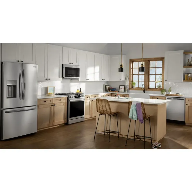 FRIGIDAIRE GALLERY 36 In 22,6 Cu Ft Refrigerator Stainless Bottom Freezer, French door - GRFC2353AF