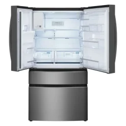 FRIGIDAIRE GALLERY 36 In 21,5 Cu Ft Refrigerator Black Stainless Bottom Freezer, French door - GRMC2273CD