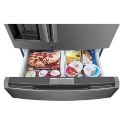 FRIGIDAIRE GALLERY 36 In 21,5 Cu Ft Refrigerator Black Stainless Bottom Freezer, French door - GRMC2273CD