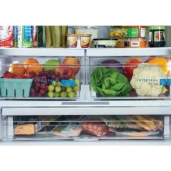 FRIGIDAIRE GALLERY 36 In 27,8 Cu Ft Refrigerator Stainless Bottom Freezer, French door - GRFS2853AF