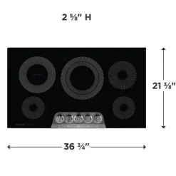 FRIGIDAIRE GALLERY Cooktop Glass-Ceramic Black 36