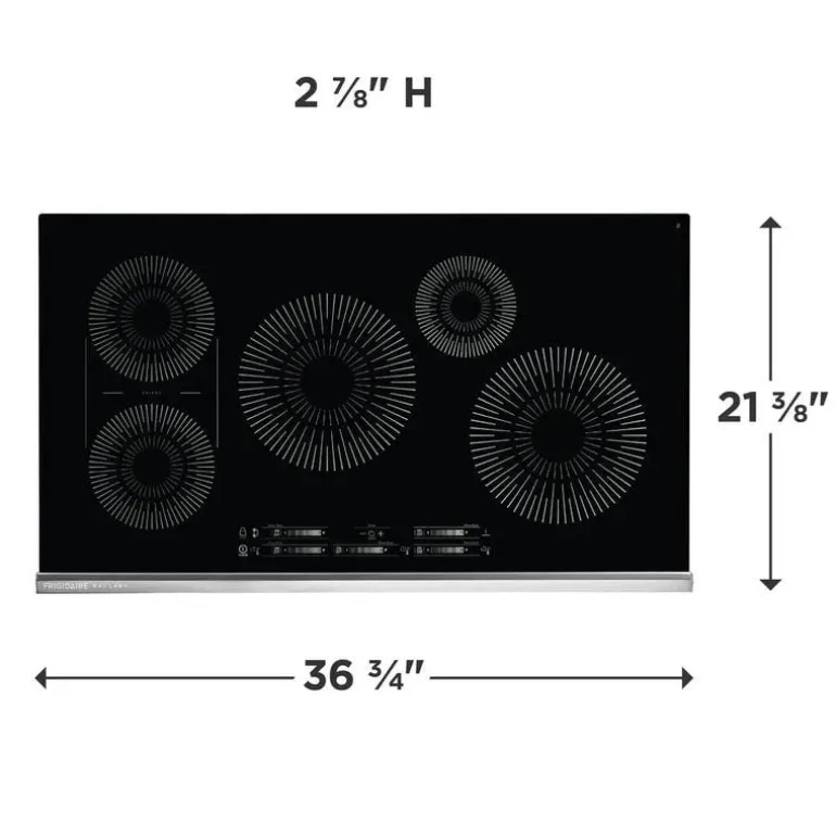 FRIGIDAIRE GALLERY Cooktop Glass-Ceramic Black 36" Electric Black - GCCI3667AB