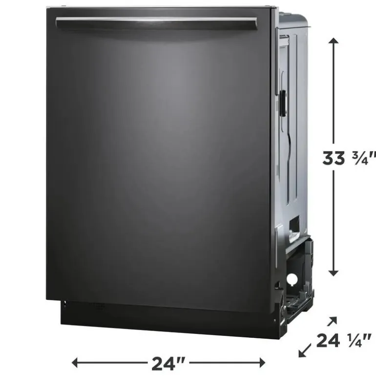 FRIGIDAIRE GALLERY Dishwasher Built-In Black Stainless 24" 47dB - GDSH4715AD