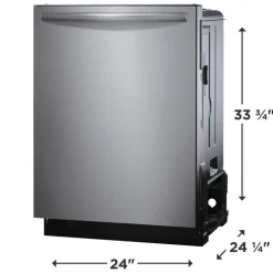 FRIGIDAIRE GALLERY Dishwasher Built-In Stainless 24" 47dB - GDSH4715AF