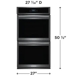FRIGIDAIRE GALLERY Double Built-in Wall Oven Black Stainless 27