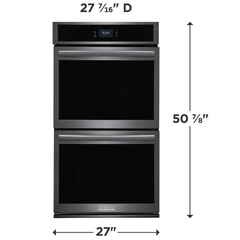 FRIGIDAIRE GALLERY Double Built-in Wall Oven Black Stainless 27" Electric - GCWD2767AD