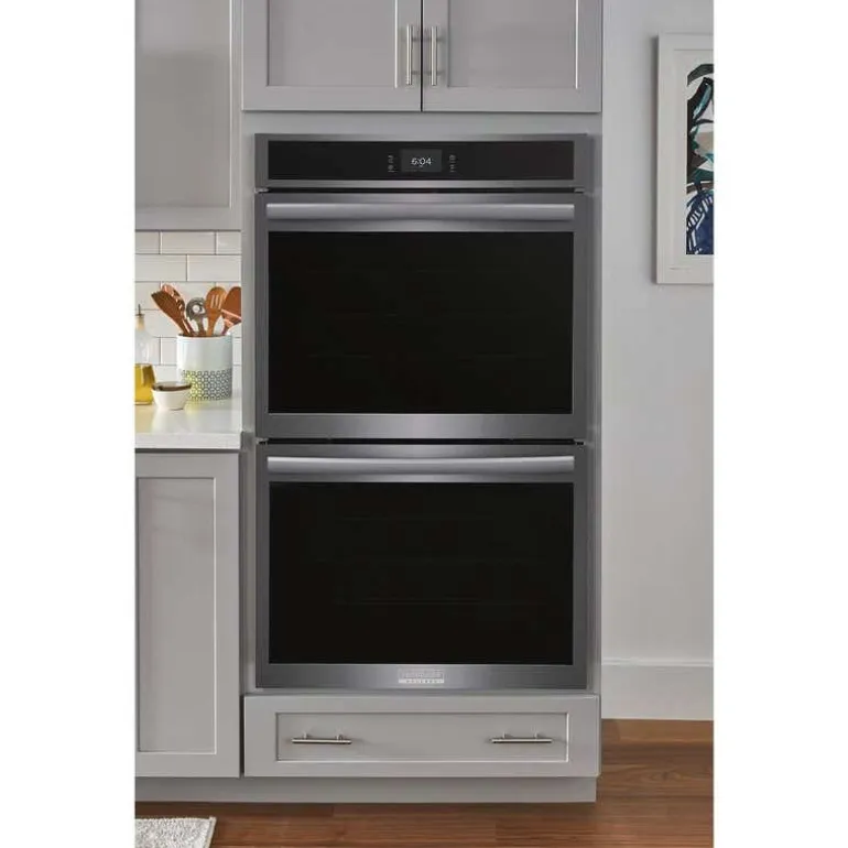 FRIGIDAIRE GALLERY Double Wall Oven Black Stainless 30" Electric - GCWD3067AD
