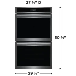 FRIGIDAIRE GALLERY Double Wall Oven Black Stainless 30