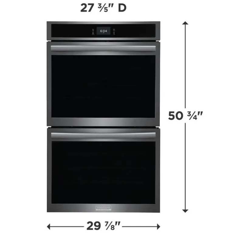 FRIGIDAIRE GALLERY Double Wall Oven Black Stainless 30" Electric - GCWD3067AD