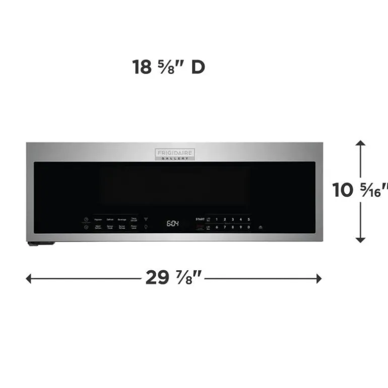 FRIGIDAIRE GALLERY Microvawe/Range Hood, Stainless, 400 - GMOS1266AF