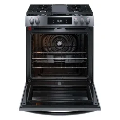 FRIGIDAIRE GALLERY Range Black Stainless 30" Electric Glass-Ceramic - GCFG3060BD