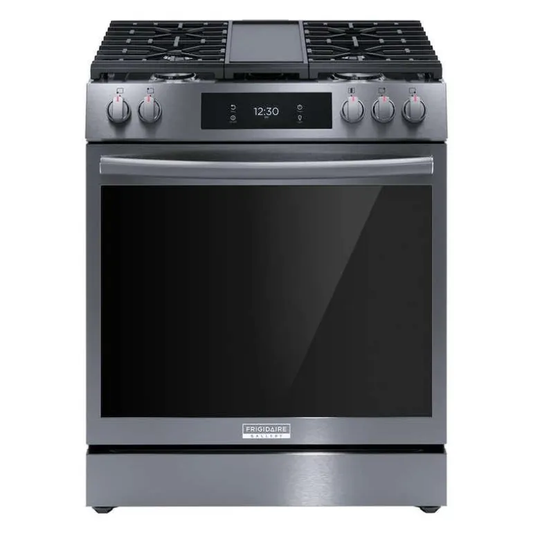 FRIGIDAIRE GALLERY Range Black Stainless 30" Electric Glass-Ceramic - GCFG3060BD