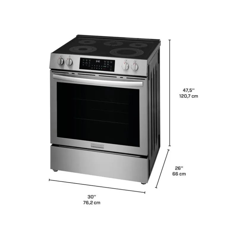 FRIGIDAIRE GALLERY Range Stainless 30" Electric Glass-Ceramic - GCFE305CBF