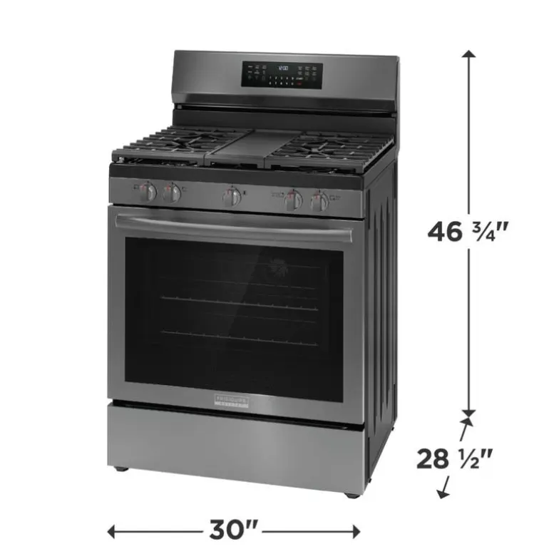FRIGIDAIRE GALLERY Range Black Stainless 30" Electric Gas - GCRG3060BD
