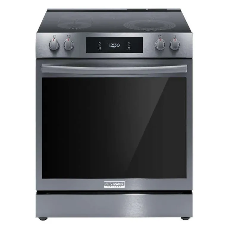 FRIGIDAIRE GALLERY Range Black Stainless 30" Electric Glass-Ceramic - GCFE306CBD